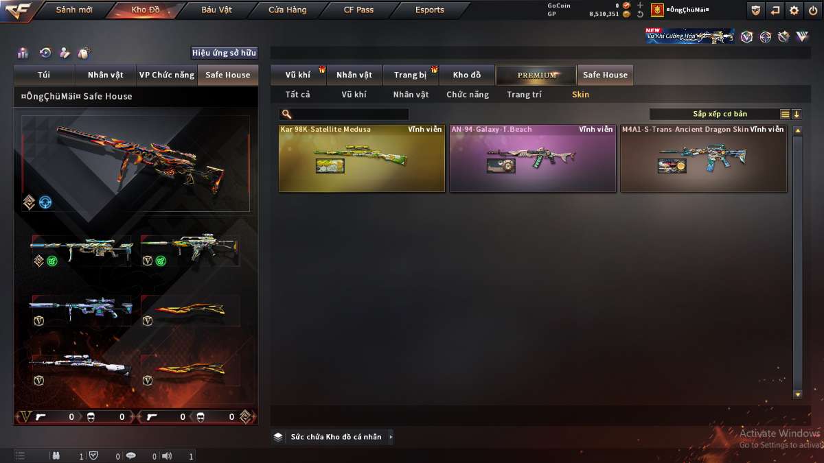shop acc cf uy tin gia re